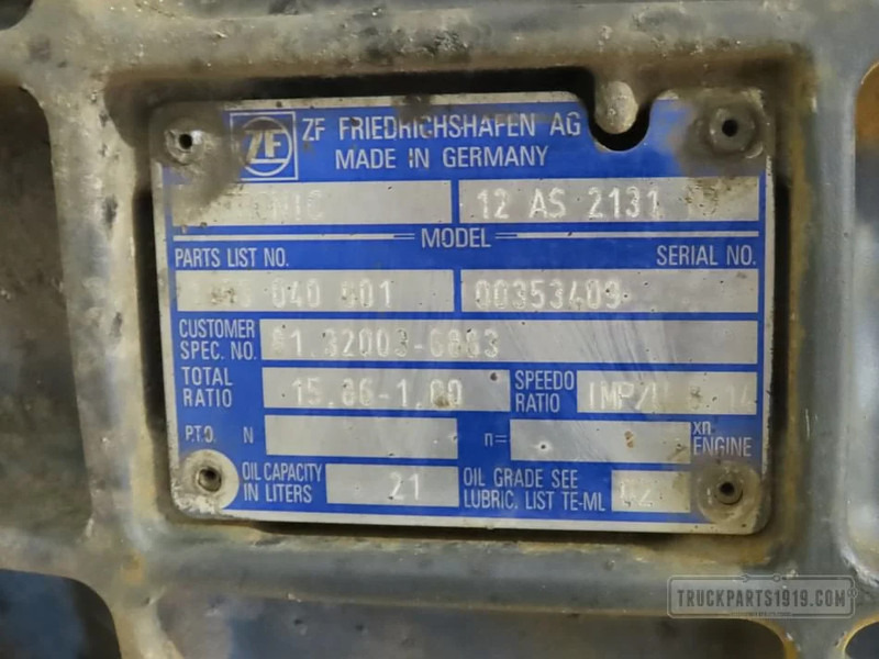 MAN Gearbox & Clutch Parts Versnellingsbak 12AS2131TD - علبة التروس - شاحنة: صور 3 MAN Gearbox & Clutch Parts Versnellingsbak 12AS2131TD - علبة التروس - شاحنة: صور 3