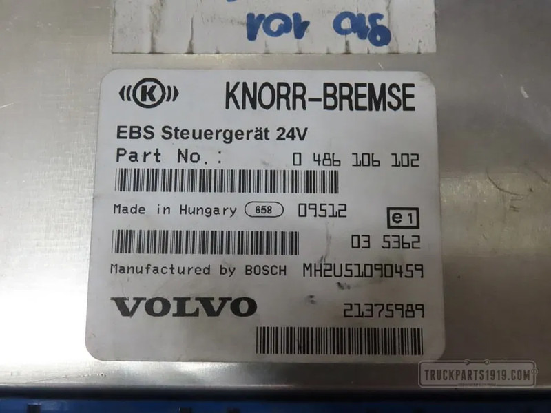 Volvo 21375989 EBS regeleenheid Volvo - كتلة التحكم - شاحنة: صور 2 Volvo 21375989 EBS regeleenheid Volvo - كتلة التحكم - شاحنة: صور 2