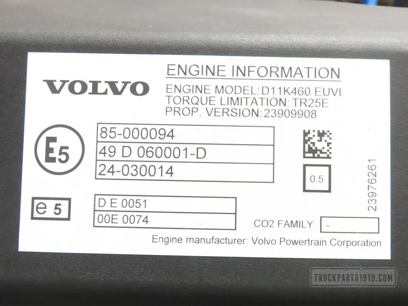 Volvo 23639097 Motor D11K460 E6 Volvo - المحرك - شاحنة: صور 3 Volvo 23639097 Motor D11K460 E6 Volvo - المحرك - شاحنة: صور 3