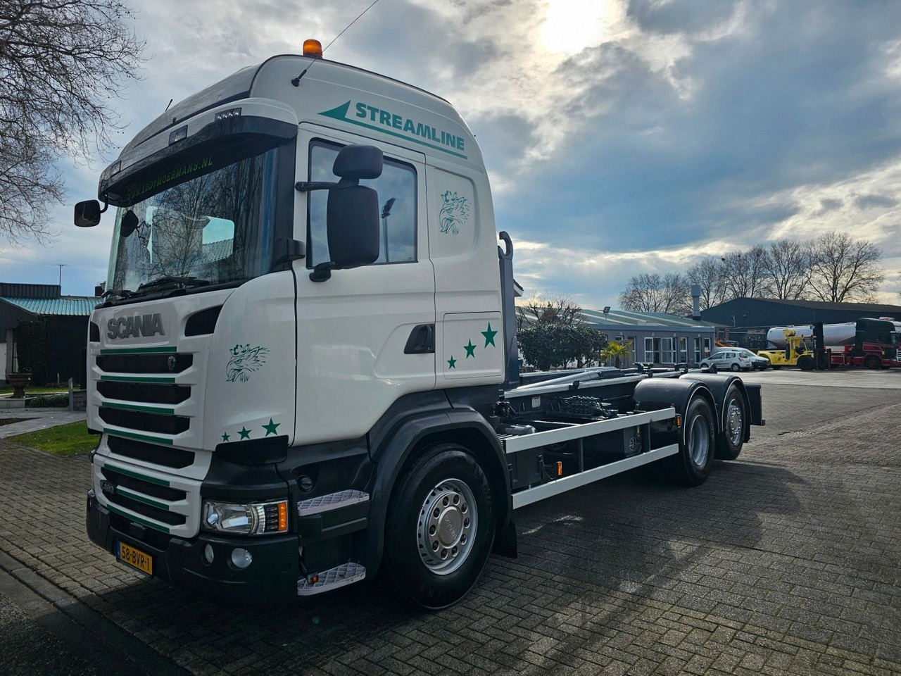 شاحنة ذات الخطاف Scania R490 Highline Abrollkipper: صور 7