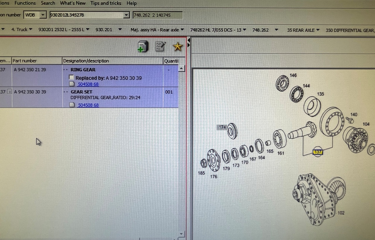 REAR AXLE WITH DIFFERENTIAL GEAR ,RATIO 29:24 - التفاضلية والعتاد - شاحنة: صور 5 REAR AXLE WITH DIFFERENTIAL GEAR ,RATIO 29:24 - التفاضلية والعتاد - شاحنة: صور 5