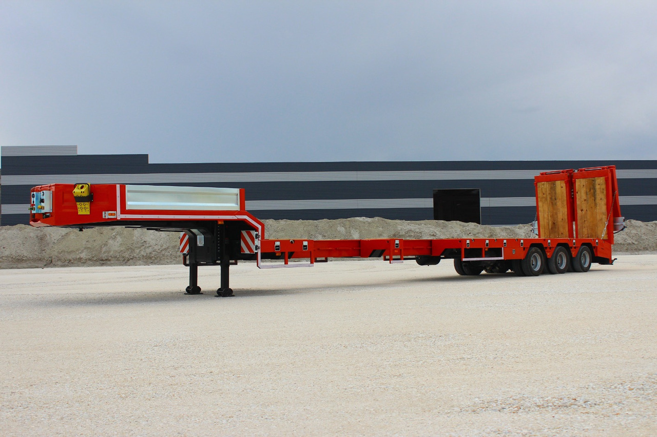 عربة مسطحة منخفضة نصف مقطورة جديد EMIRSAN 3 AXLE EXTENDABLE PLATFORM LOWBED: صور 9