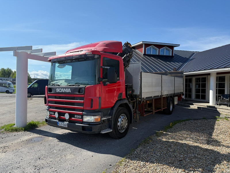 Scania P94D - شاحنات مسطحة, شاحنة كرين: صور 1 Scania P94D - شاحنات مسطحة, شاحنة كرين: صور 1