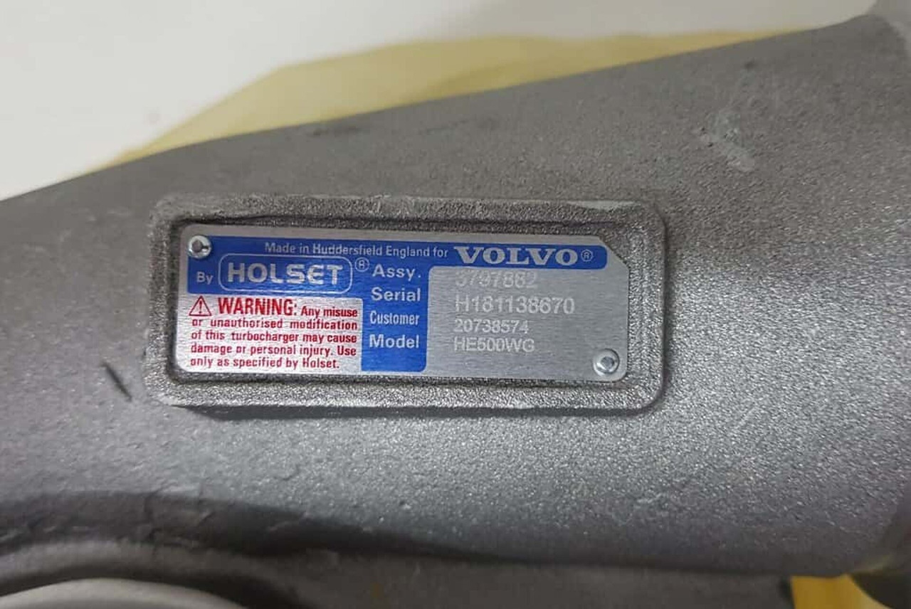 VOLVO D16C 610/D/G D16E540/580/660 FH16 -2013 TURBOCOMPRESSOR HOLSET +STATIEGELD V20738574 - الشاحن التوربيني - شاحنة: صور 2 VOLVO D16C 610/D/G D16E540/580/660 FH16 -2013 TURBOCOMPRESSOR HOLSET +STATIEGELD V20738574 - الشاحن التوربيني - شاحنة: صور 2