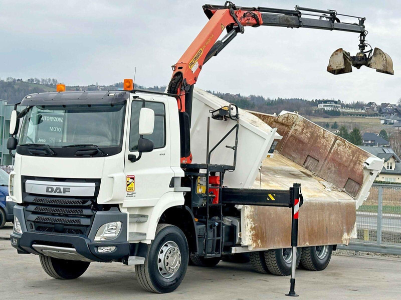 DAF CF 410 * Kipper 4,90 m + PK 16001 - K B * 6x4 - قلابات, شاحنة كرين: صور 3 DAF CF 410 * Kipper 4,90 m + PK 16001 - K B * 6x4 - قلابات, شاحنة كرين: صور 3