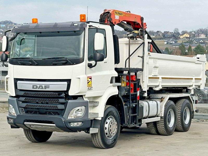 DAF CF 410 * Kipper 4,90 m + PK 16001 - K B * 6x4 - قلابات, شاحنة كرين: صور 5 DAF CF 410 * Kipper 4,90 m + PK 16001 - K B * 6x4 - قلابات, شاحنة كرين: صور 5