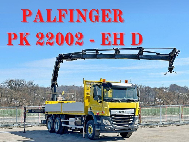 DAF CF 450 * PK 22002 - EH D + FUNK * 6x4 * TOP - شاحنات مسطحة, شاحنة كرين: صور 1 DAF CF 450 * PK 22002 - EH D + FUNK * 6x4 * TOP - شاحنات مسطحة, شاحنة كرين: صور 1