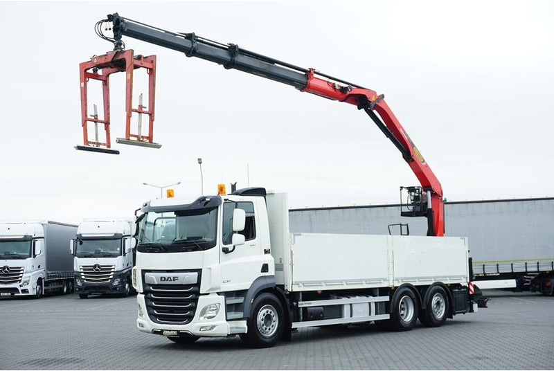 DAF CF / 480 / 6 X 2 / SKRZYNIOWY + HDS / PALFINGER PK 22 001L / OŚ - شاحنات مسطحة, شاحنة كرين: صور 1 DAF CF / 480 / 6 X 2 / SKRZYNIOWY + HDS / PALFINGER PK 22 001L / OŚ - شاحنات مسطحة, شاحنة كرين: صور 1