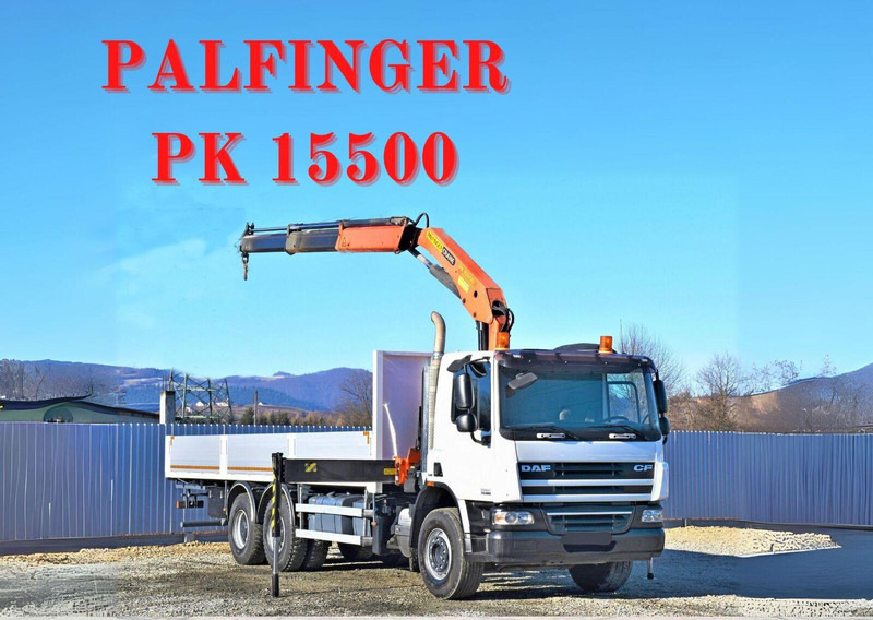 DAF CF 75.360 - شاحنات مسطحة, شاحنة كرين: صور 1 DAF CF 75.360 - شاحنات مسطحة, شاحنة كرين: صور 1