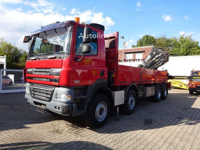 DAF CF 85.410 - Flatbed + crane - شاحنات مسطحة, شاحنة كرين: صور 1 DAF CF 85.410 - Flatbed + crane - شاحنات مسطحة, شاحنة كرين: صور 1