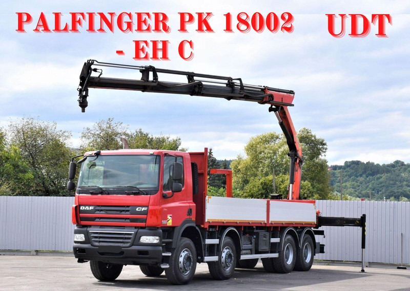 DAF CF 85.410 - شاحنات مسطحة, شاحنة كرين: صور 1 DAF CF 85.410 - شاحنات مسطحة, شاحنة كرين: صور 1