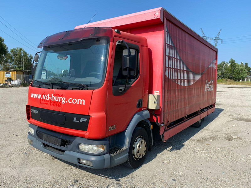 DAF LF 45.180 Pritsche + Plane - بصندوق مغلق شاحنة: صور 1 DAF LF 45.180 Pritsche + Plane - بصندوق مغلق شاحنة: صور 1