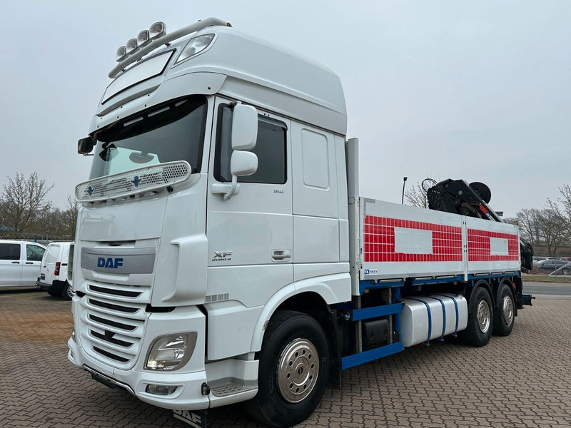 شاحنات مسطحة, شاحنة كرين DAF XF 510 LL 6x2 Crane Hiab 262 E-8: صور 1
