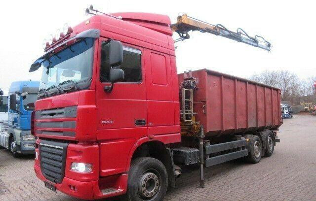 DAF XF105.410 6x2 Container + Crane - شاحنات قابلة للفك شاحنة: صور 4 DAF XF105.410 6x2 Container + Crane - شاحنات قابلة للفك شاحنة: صور 4