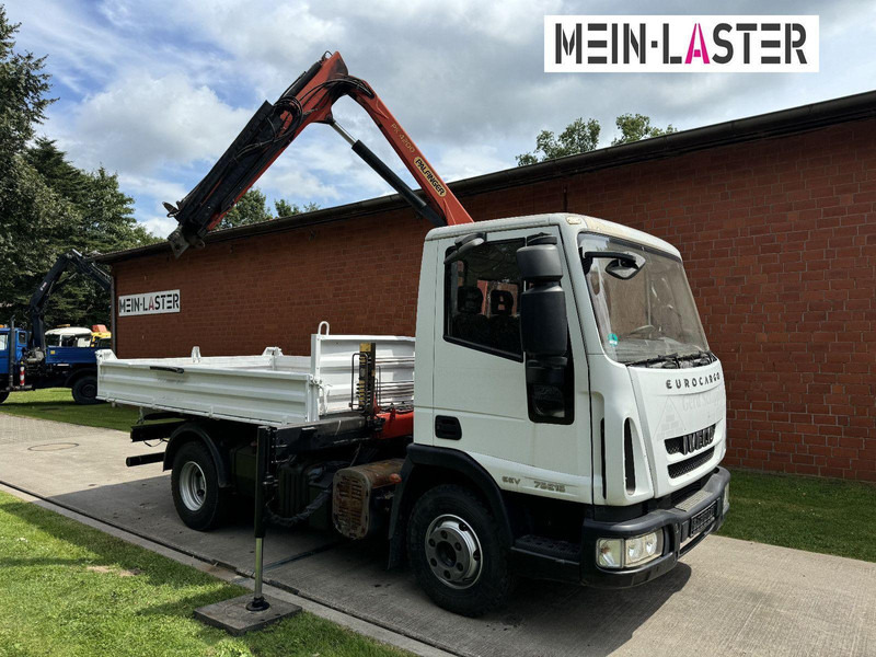 Iveco ML75E16 3-Way Meiller Tipper Crane Palfinger PK 4200 - قلابات, شاحنة كرين: صور 1 Iveco ML75E16 3-Way Meiller Tipper Crane Palfinger PK 4200 - قلابات, شاحنة كرين: صور 1