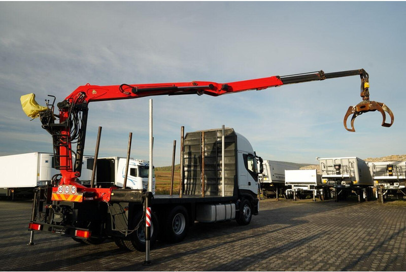 Iveco STRALIS 560 / 6X4 / DO DREWNA / DO DRZEWA / DO LASU / HDS PALFIN - شاحنة قطع الأشجار, شاحنة كرين: صور 5 Iveco STRALIS 560 / 6X4 / DO DREWNA / DO DRZEWA / DO LASU / HDS PALFIN - شاحنة قطع الأشجار, شاحنة كرين: صور 5