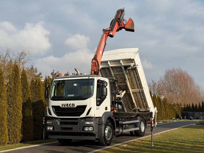 Iveco Stralis 330 - 3 way tipper + crane - قلابات, شاحنة كرين: صور 1 Iveco Stralis 330 - 3 way tipper + crane - قلابات, شاحنة كرين: صور 1