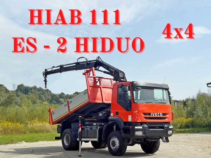 Iveco TRAKKER 190T36 * HIAB 111 ES-2 HIDUO * 4x4 * TOP - قلابات, شاحنة كرين: صور 1 Iveco TRAKKER 190T36 * HIAB 111 ES-2 HIDUO * 4x4 * TOP - قلابات, شاحنة كرين: صور 1