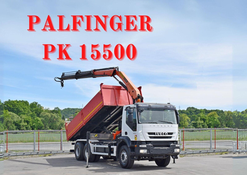 Iveco TRAKKER 360 * KIPPER 5,60 m * PK 15500 + FUNK * 6x4 - قلابات, شاحنة كرين: صور 1 Iveco TRAKKER 360 * KIPPER 5,60 m * PK 15500 + FUNK * 6x4 - قلابات, شاحنة كرين: صور 1