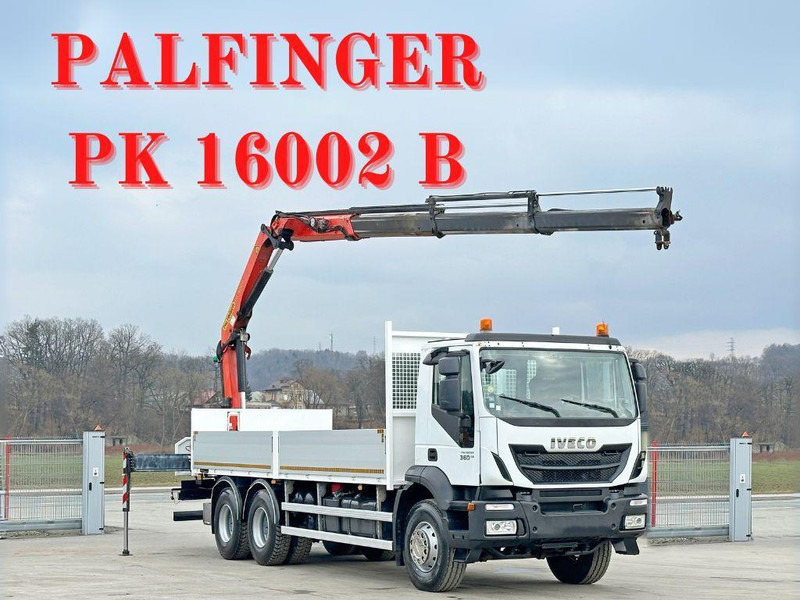 Iveco TRAKKER 360 * PRITSCHE 6,80* PK 16002 B+FUNK*6x4 - شاحنات مسطحة, شاحنة كرين: صور 1 Iveco TRAKKER 360 * PRITSCHE 6,80* PK 16002 B+FUNK*6x4 - شاحنات مسطحة, شاحنة كرين: صور 1