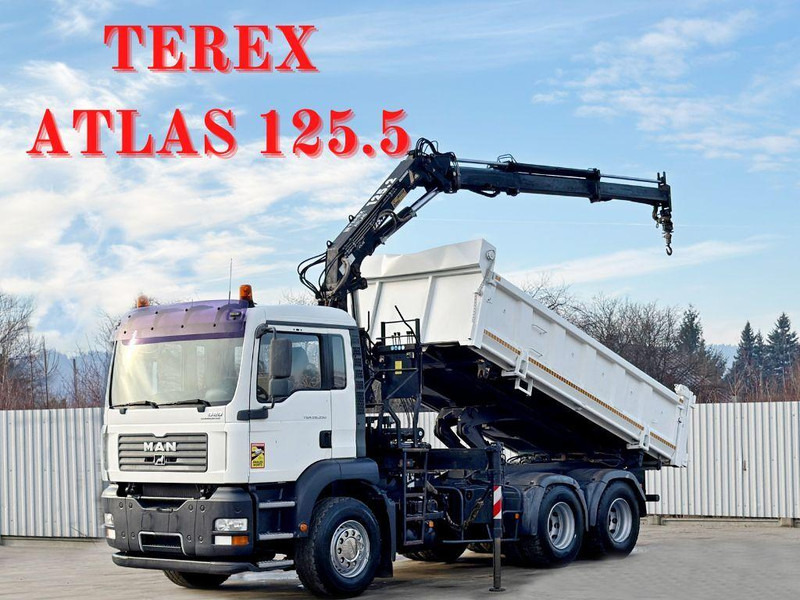 MAN TGA 26.350 * KIPPER 4,90m + TEREX ATLAS * 6x4 * - شاحنات مسطحة, شاحنة كرين: صور 1 MAN TGA 26.350 * KIPPER 4,90m + TEREX ATLAS * 6x4 * - شاحنات مسطحة, شاحنة كرين: صور 1