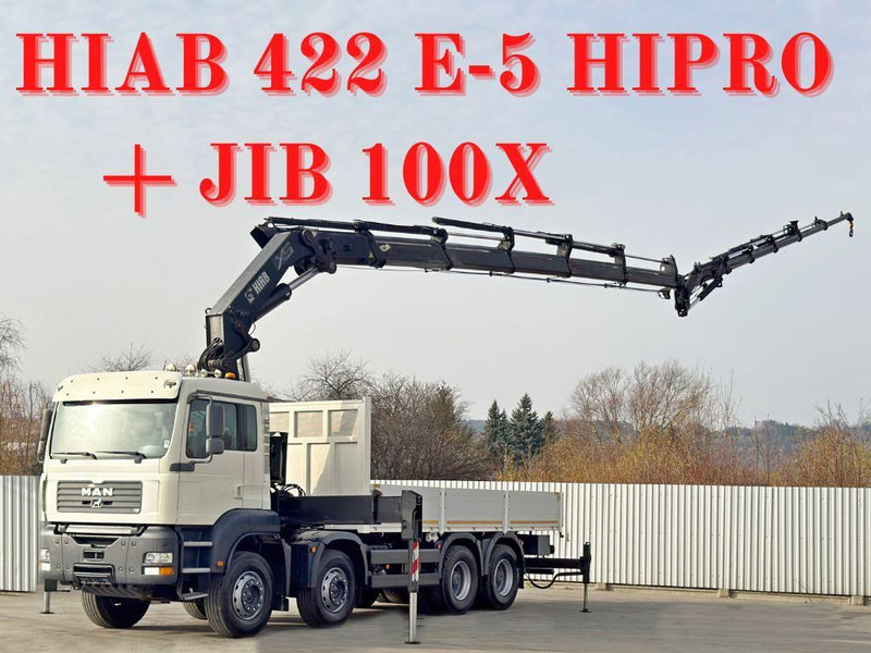 MAN TGA 35.430 * HIAB 422 E - 5 HIPRO + JIB 100X - شاحنات مسطحة, شاحنة كرين: صور 1 MAN TGA 35.430 * HIAB 422 E - 5 HIPRO + JIB 100X - شاحنات مسطحة, شاحنة كرين: صور 1