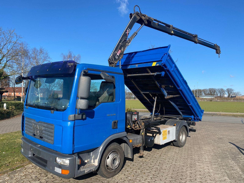MAN TGL 8.210 M Tipper + Crane Hiab - قلابات, شاحنة كرين: صور 1 MAN TGL 8.210 M Tipper + Crane Hiab - قلابات, شاحنة كرين: صور 1