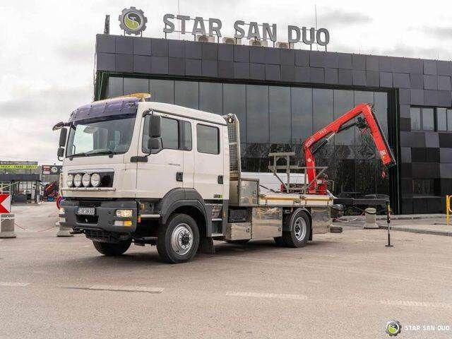 MAN TGM 13.290 4x4 BI FASSI F40B22 Crane Camper - شاحنات مسطحة, شاحنة كرين: صور 1 MAN TGM 13.290 4x4 BI FASSI F40B22 Crane Camper - شاحنات مسطحة, شاحنة كرين: صور 1
