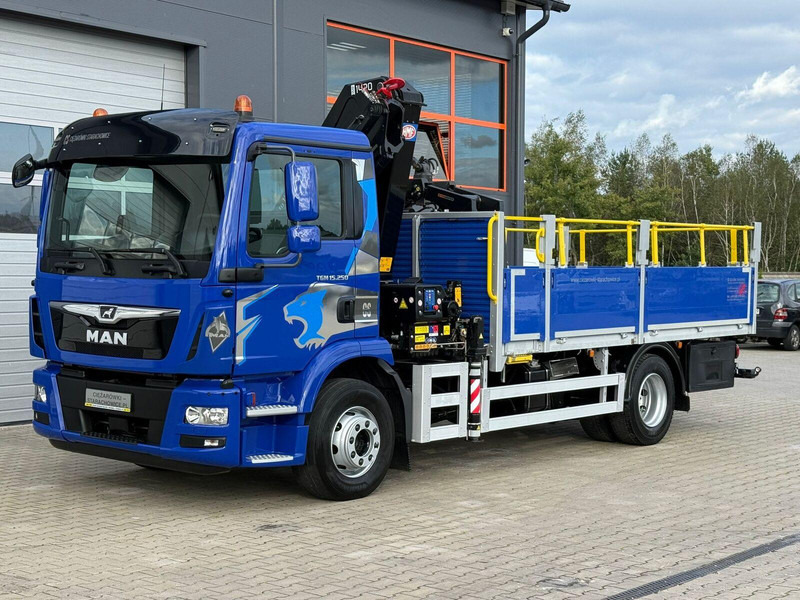 MAN TGM 15.250 skrzynia z żurawiem // E6 // HMF 1520 K1 HDS dzwig kr - شاحنات مسطحة, شاحنة كرين: صور 1 MAN TGM 15.250 skrzynia z żurawiem // E6 // HMF 1520 K1 HDS dzwig kr - شاحنات مسطحة, شاحنة كرين: صور 1