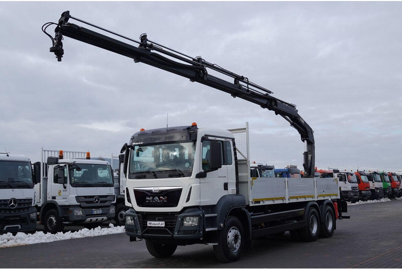 MAN TGS 26.400 / 6x4 / SKRZYNIOWY - 6,5M / HDS HIAB 188 4xwysów 13 M - شاحنات مسطحة, شاحنة كرين: صور 1 MAN TGS 26.400 / 6x4 / SKRZYNIOWY - 6,5M / HDS HIAB 188 4xwysów 13 M - شاحنات مسطحة, شاحنة كرين: صور 1