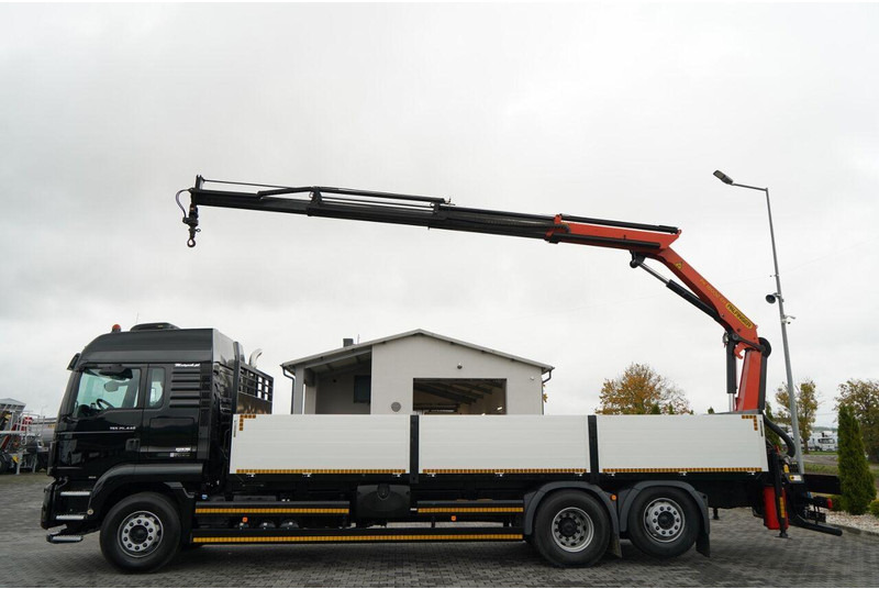 MAN TGS 26.440 / 6X2 / SKRZYNIOWY 7,5 M / OŚ PODNOSZONA  + HDS PALFI - شاحنات مسطحة, شاحنة كرين: صور 5 MAN TGS 26.440 / 6X2 / SKRZYNIOWY 7,5 M / OŚ PODNOSZONA  + HDS PALFI - شاحنات مسطحة, شاحنة كرين: صور 5
