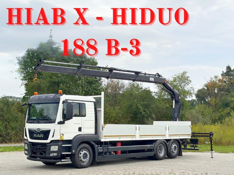 MAN TGS 26.460 * HIAB X - HIDUO 188 B-3 + FUNK* TOP - شاحنات مسطحة, شاحنة كرين: صور 1 MAN TGS 26.460 * HIAB X - HIDUO 188 B-3 + FUNK* TOP - شاحنات مسطحة, شاحنة كرين: صور 1