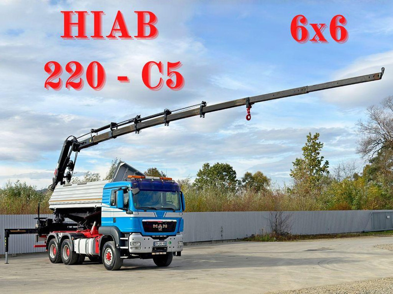 MAN TGS 26.480 * KIPPER * HIAB 220 - C5 + FUNK / 6x6 - قلابات, شاحنة كرين: صور 1 MAN TGS 26.480 * KIPPER * HIAB 220 - C5 + FUNK / 6x6 - قلابات, شاحنة كرين: صور 1