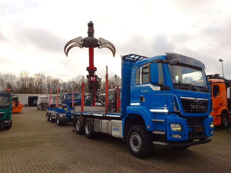 MAN TGS 28.500 6x4 Log truck + Crane Epsilon + Trailer - شاحنة قطع الأشجار, شاحنة كرين: صور 5 MAN TGS 28.500 6x4 Log truck + Crane Epsilon + Trailer - شاحنة قطع الأشجار, شاحنة كرين: صور 5