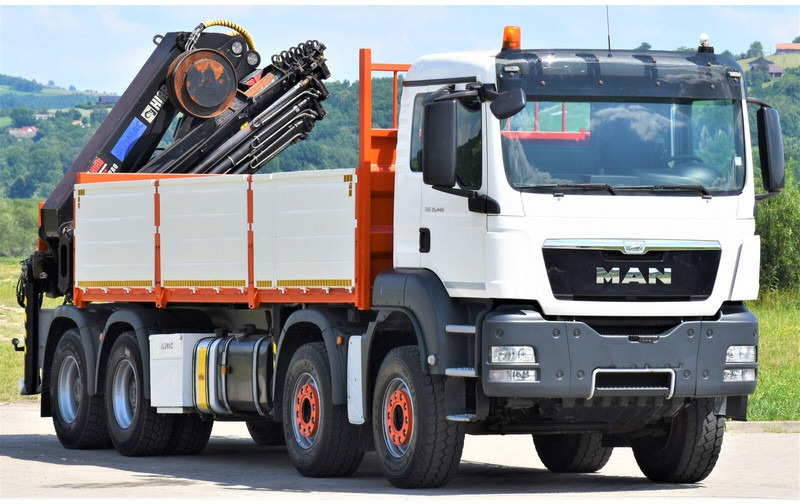 MAN TGS 35.440 * HIAB 322 EP-5HIPRO+FUNK / 8x4! - شاحنات مسطحة, شاحنة كرين: صور 1 MAN TGS 35.440 * HIAB 322 EP-5HIPRO+FUNK / 8x4! - شاحنات مسطحة, شاحنة كرين: صور 1