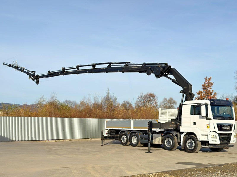 MAN TGS 35.440* HIAB 422 E-7 + JIB 75 X-4 + FUNK - شاحنات مسطحة, شاحنة كرين: صور 2 MAN TGS 35.440* HIAB 422 E-7 + JIB 75 X-4 + FUNK - شاحنات مسطحة, شاحنة كرين: صور 2