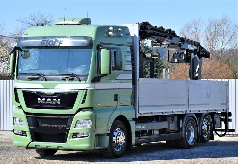 MAN TGX 26.440 Pritsche 6,60 m* ATLAS 125.2V-A12VB - شاحنات مسطحة, شاحنة كرين: صور 4 MAN TGX 26.440 Pritsche 6,60 m* ATLAS 125.2V-A12VB - شاحنات مسطحة, شاحنة كرين: صور 4