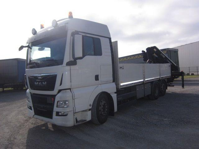 MAN TGX 26.440 mit Hiab-Kran Funkfernbedienung - شاحنات مسطحة, شاحنة كرين: صور 2 MAN TGX 26.440 mit Hiab-Kran Funkfernbedienung - شاحنات مسطحة, شاحنة كرين: صور 2