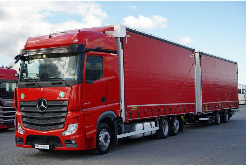 Mercedes-Benz ACTROS 2545 / ZESTAW TANDEM 120 M3 / PRZEJAZDOWY / 6x2 / OŚ POD - شاحنة جرار: صور 2 Mercedes-Benz ACTROS 2545 / ZESTAW TANDEM 120 M3 / PRZEJAZDOWY / 6x2 / OŚ POD - شاحنة جرار: صور 2