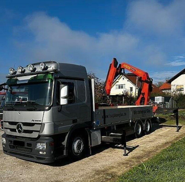 Mercedes-Benz ACTROS 2641 6x2 Crane PALFINGER PK 36002 - شاحنات مسطحة, شاحنة كرين: صور 1 Mercedes-Benz ACTROS 2641 6x2 Crane PALFINGER PK 36002 - شاحنات مسطحة, شاحنة كرين: صور 1