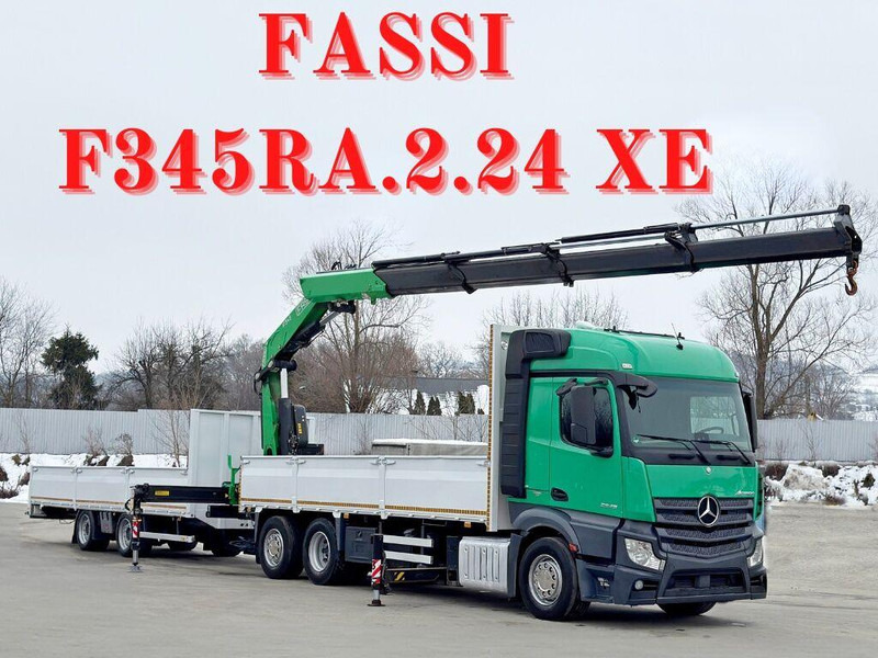 Mercedes-Benz ACTROS 2645 * FASSI F345.24 XE + FUNK + Anhänger - شاحنة جرار: صور 1 Mercedes-Benz ACTROS 2645 * FASSI F345.24 XE + FUNK + Anhänger - شاحنة جرار: صور 1