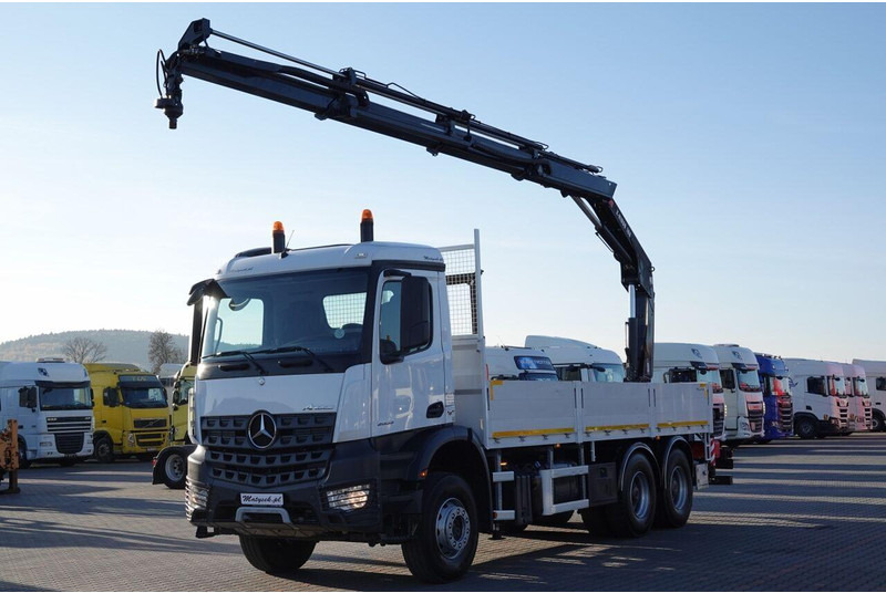 Mercedes-Benz AROCS 2633 / 6x4 / SKRZYNIOWY - 6,5 M / HDS HIAB 188 b-3 wysów: - شاحنات مسطحة, شاحنة كرين: صور 1 Mercedes-Benz AROCS 2633 / 6x4 / SKRZYNIOWY - 6,5 M / HDS HIAB 188 b-3 wysów: - شاحنات مسطحة, شاحنة كرين: صور 1