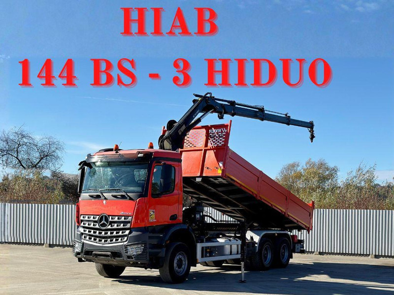 Mercedes-Benz AROCS 2640 *HIAB 144 BS - 3/FUNK + * 6x4 - قلابات, شاحنة كرين: صور 1 Mercedes-Benz AROCS 2640 *HIAB 144 BS - 3/FUNK + * 6x4 - قلابات, شاحنة كرين: صور 1