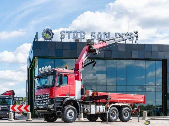 Mercedes-Benz AROCS 3345 6x6 HMF 3220 K hds Crane tipper - قلابات, شاحنة كرين: صور 3 Mercedes-Benz AROCS 3345 6x6 HMF 3220 K hds Crane tipper - قلابات, شاحنة كرين: صور 3