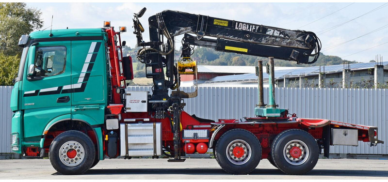 Mercedes-Benz AROCS 3363 *HOLZTRANSPORTER * LOGLIFT 251S /6x4 - شاحنة قطع الأشجار, شاحنة كرين: صور 5 Mercedes-Benz AROCS 3363 *HOLZTRANSPORTER * LOGLIFT 251S /6x4 - شاحنة قطع الأشجار, شاحنة كرين: صور 5