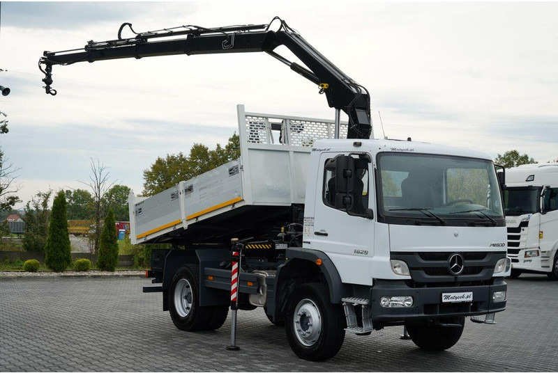 Mercedes-Benz ATEGO 1629 / 4x4 / WYWROTKA + HDS HIAB 111 B-3 / PILOT / ROTAT - قلابات, شاحنة كرين: صور 1 Mercedes-Benz ATEGO 1629 / 4x4 / WYWROTKA + HDS HIAB 111 B-3 / PILOT / ROTAT - قلابات, شاحنة كرين: صور 1