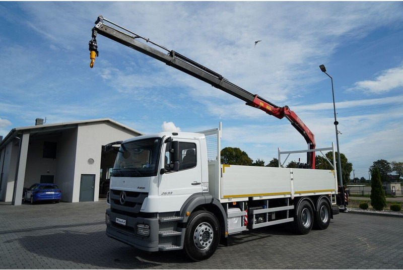 Mercedes-Benz / AXOR 2633 / 6X4 / SKRZYNIOWY - 6,55 M / MOCNA PODŁOGA / HDS FA - شاحنات مسطحة, شاحنة كرين: صور 2 Mercedes-Benz / AXOR 2633 / 6X4 / SKRZYNIOWY - 6,55 M / MOCNA PODŁOGA / HDS FA - شاحنات مسطحة, شاحنة كرين: صور 2