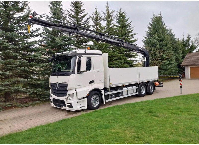 Mercedes-Benz Actros 2643 Flatbed + Crane HIAB X-HIPRO 232 E-3 - شاحنات مسطحة, شاحنة كرين: صور 2 Mercedes-Benz Actros 2643 Flatbed + Crane HIAB X-HIPRO 232 E-3 - شاحنات مسطحة, شاحنة كرين: صور 2