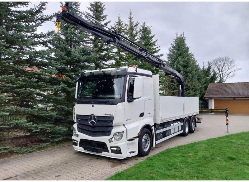 Mercedes-Benz Actros 2643 Flatbed + Crane HIAB X-HIPRO 232 E-3 - شاحنات مسطحة, شاحنة كرين: صور 3 Mercedes-Benz Actros 2643 Flatbed + Crane HIAB X-HIPRO 232 E-3 - شاحنات مسطحة, شاحنة كرين: صور 3