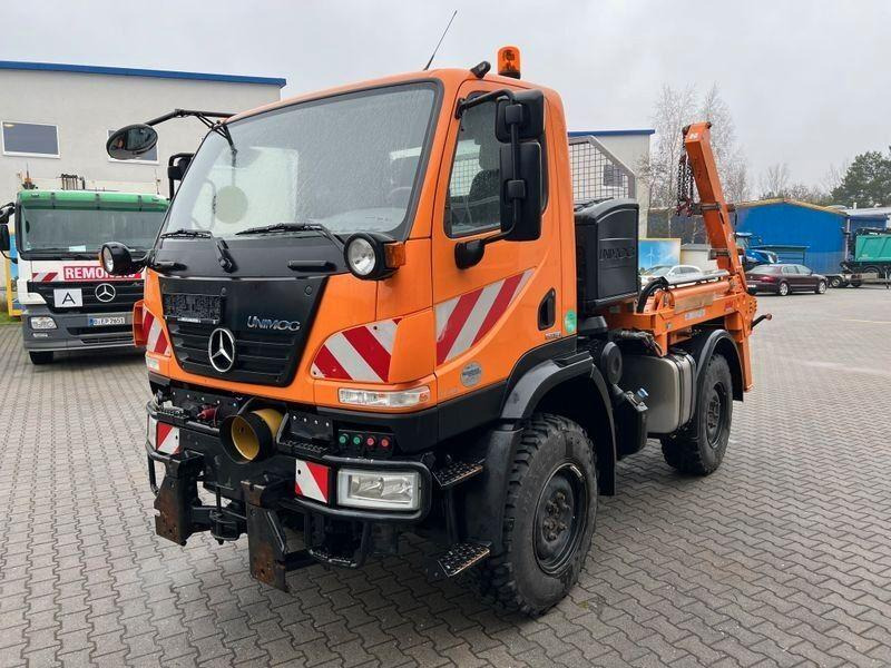 Mercedes-Benz Unimog U 20 4x4 Skip loader - شاحنات قابلة للفك شاحنة: صور 3 Mercedes-Benz Unimog U 20 4x4 Skip loader - شاحنات قابلة للفك شاحنة: صور 3
